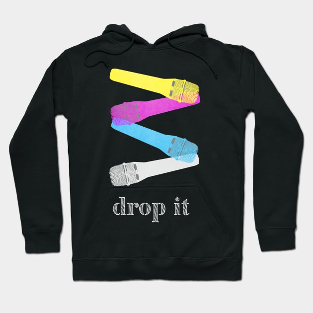 Drop the Mic Hoodie by Vin Zzep